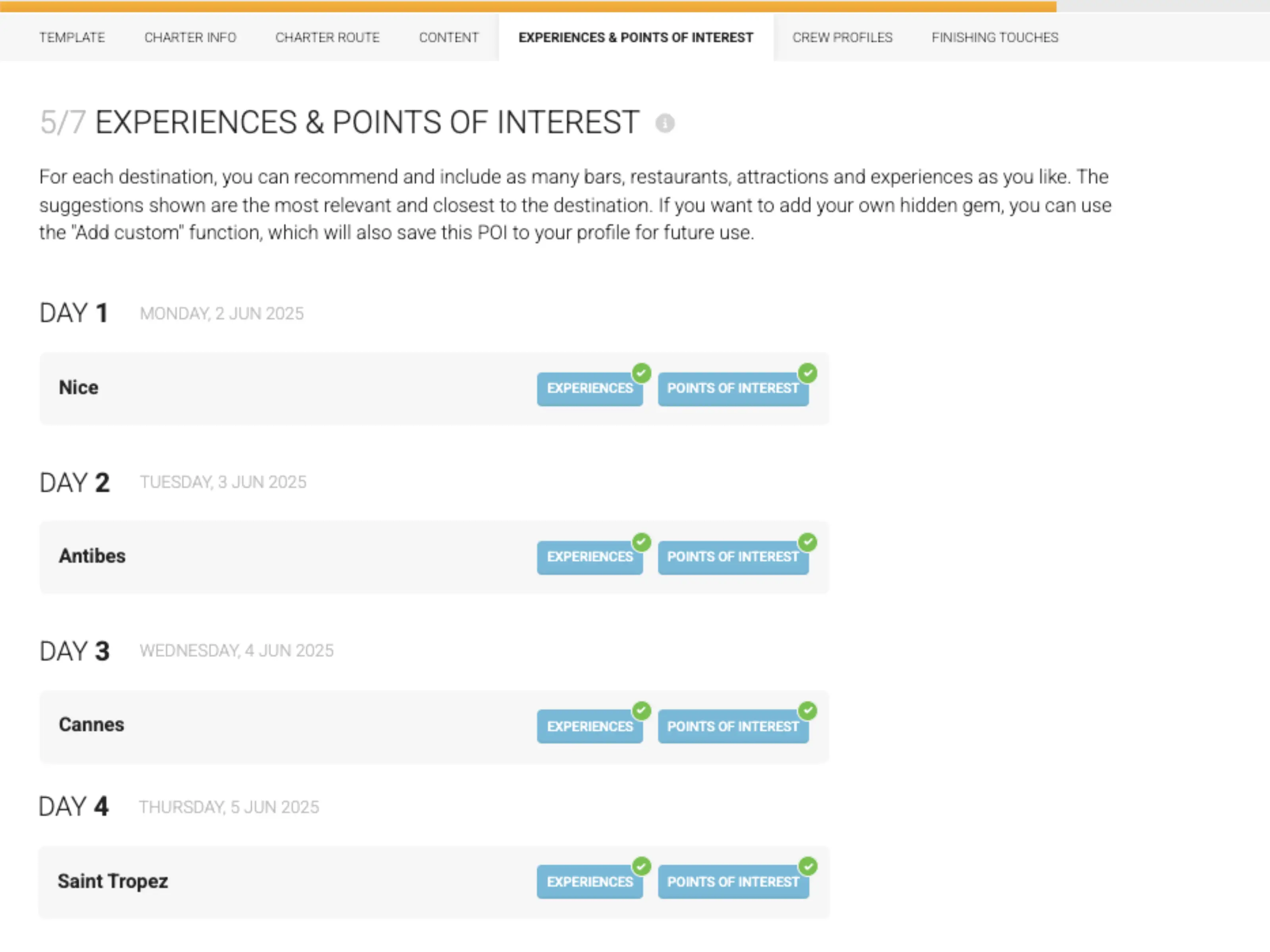 Integrate Seamlessly in Itineraries