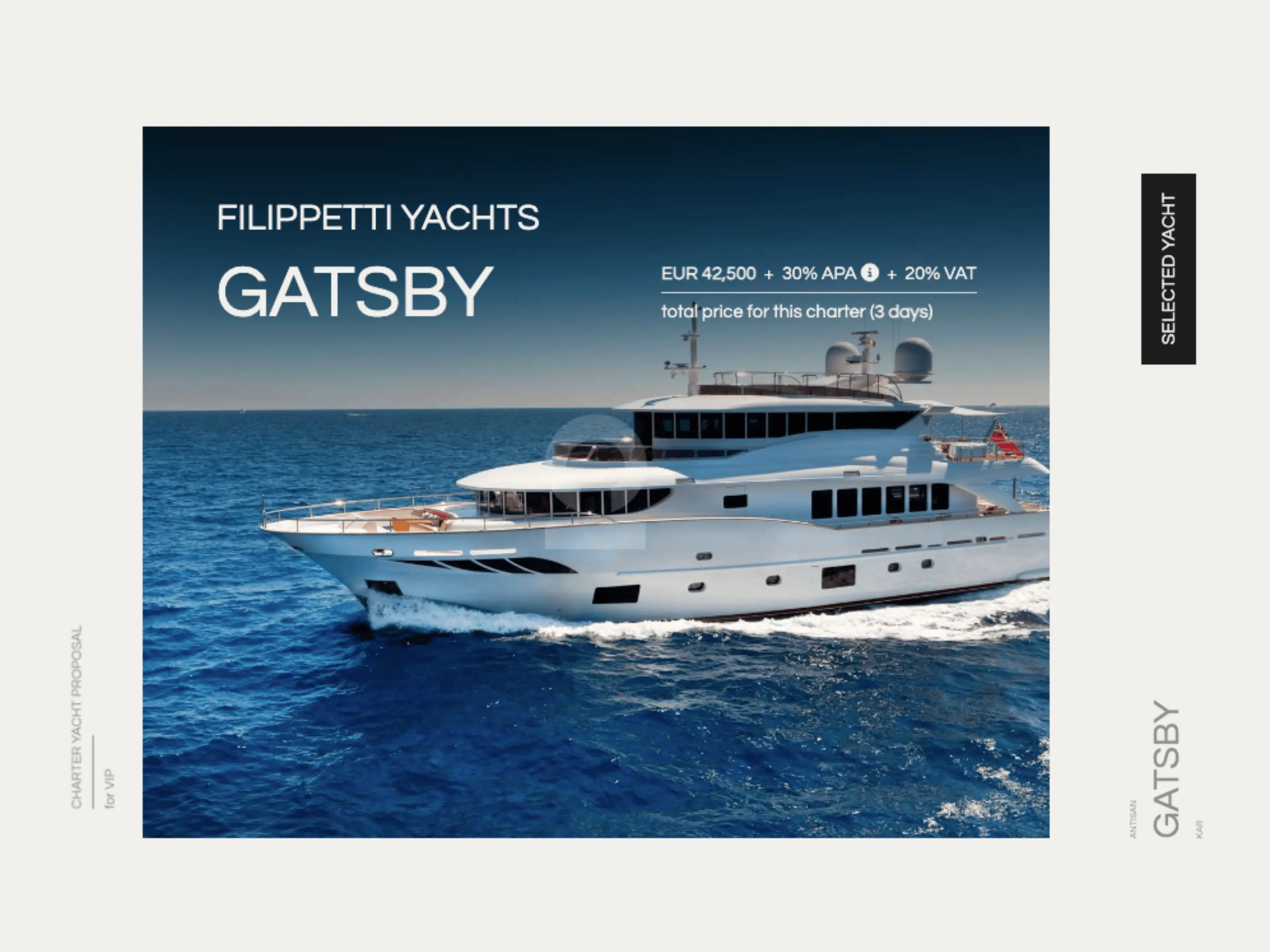 One-Click Yacht Selection